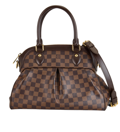 Trevi PM Bag, &pound;795, Handbags, Brown, Canvas, Front view